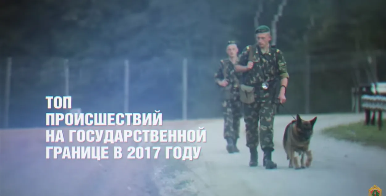 Беларускія памежнікі апублікавалі відэатоп кур'ёзаў на мяжы ў 2017 годзе