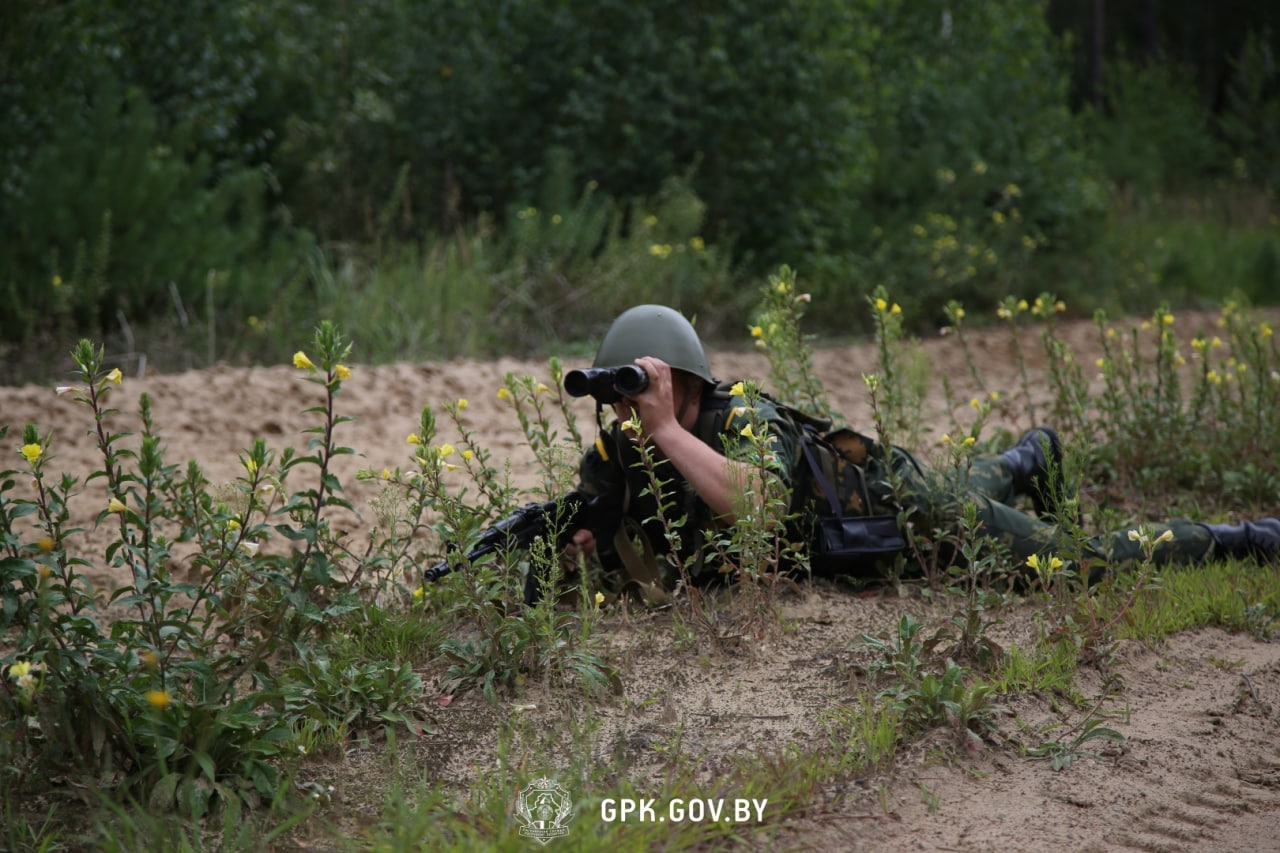 Беларускія памежнікі адпрацуюць ліквідацыю "банды" каля мяжы