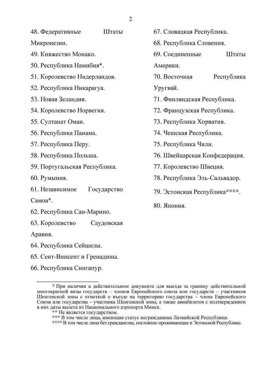 Бязвізавы ўезд на 5 дзён можа пачаць працаваць з 12 лютага