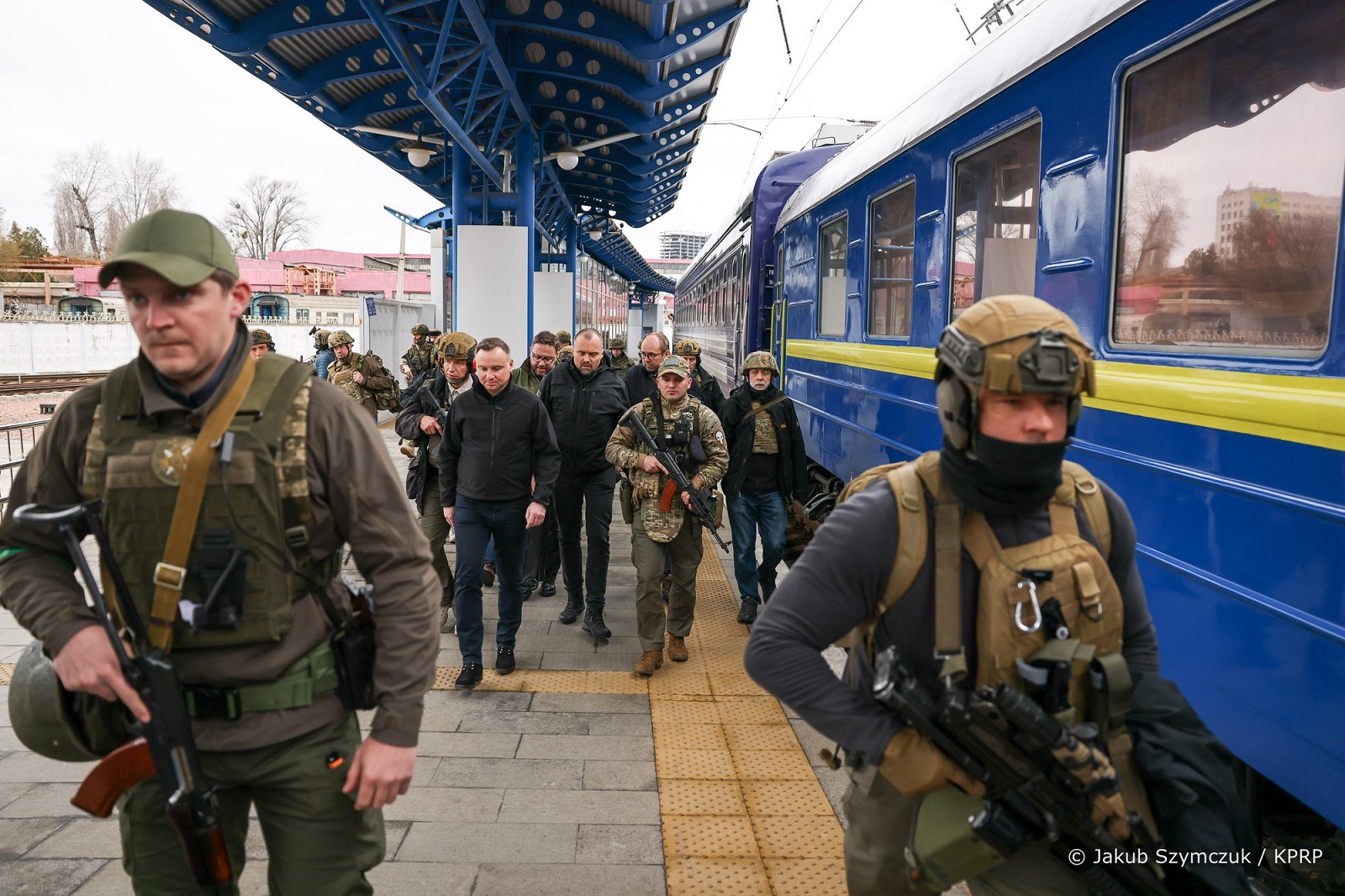 У Кіеў для сустрэчы з Зяленскім прыехалі прэзідэнты Польшчы і краін Балтыі