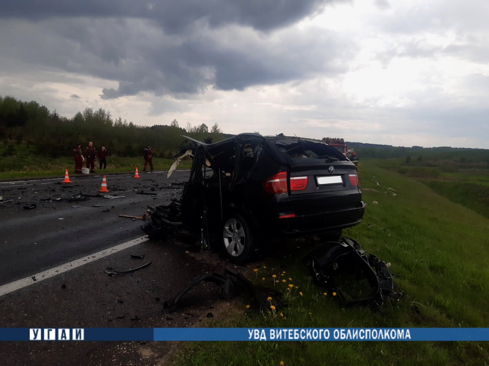 Пад Лепелем легкавік трапіў пад фуру, загінулі два чалавекі