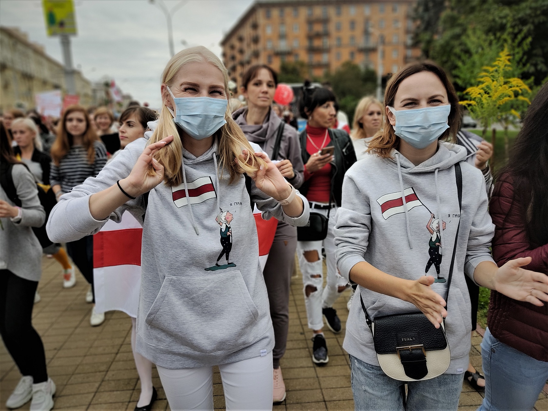 В Минске прошёл женский марш солидарности