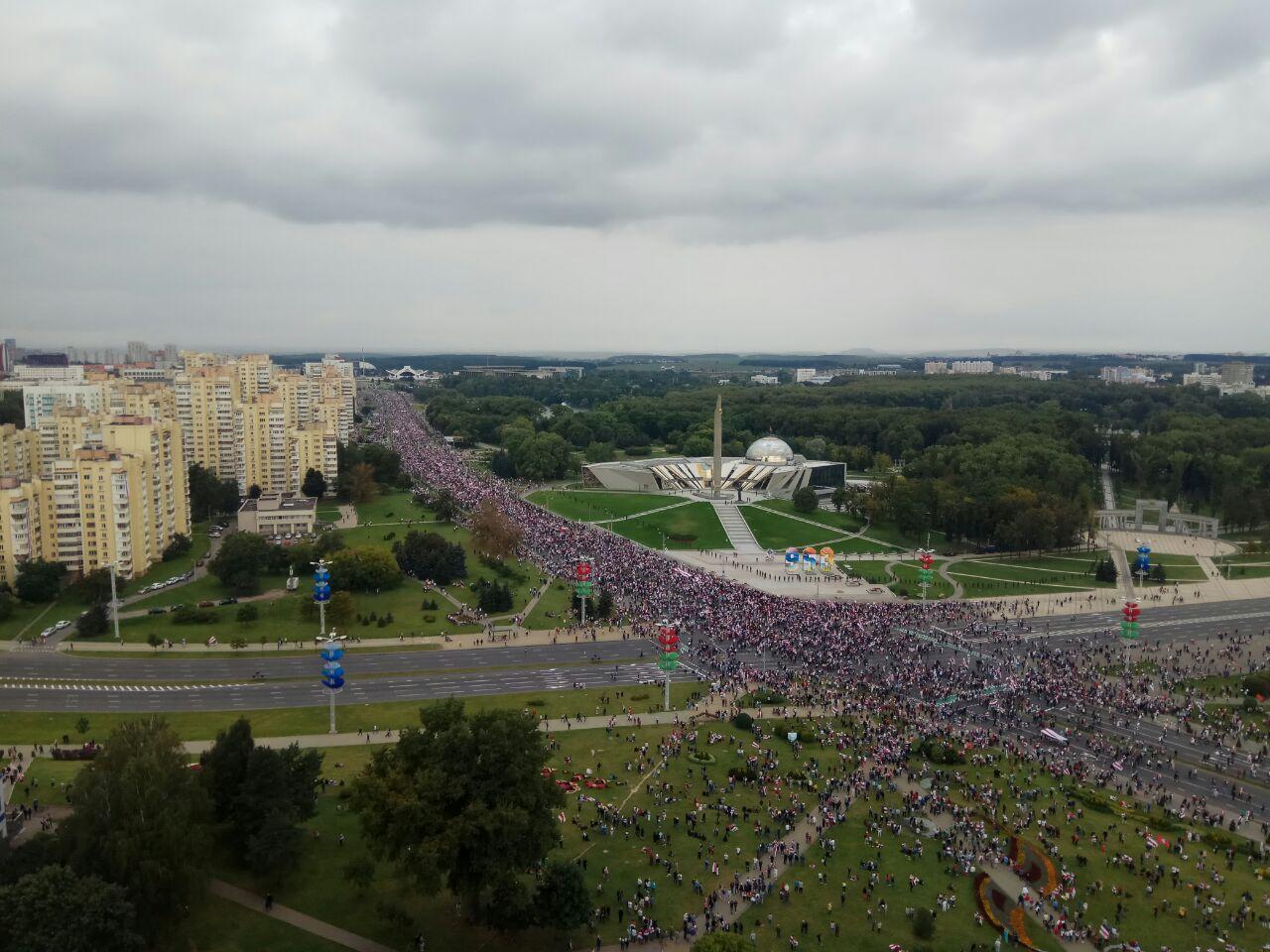 Марш Адзінства ў Мінску і іншых гарадах — анлайн