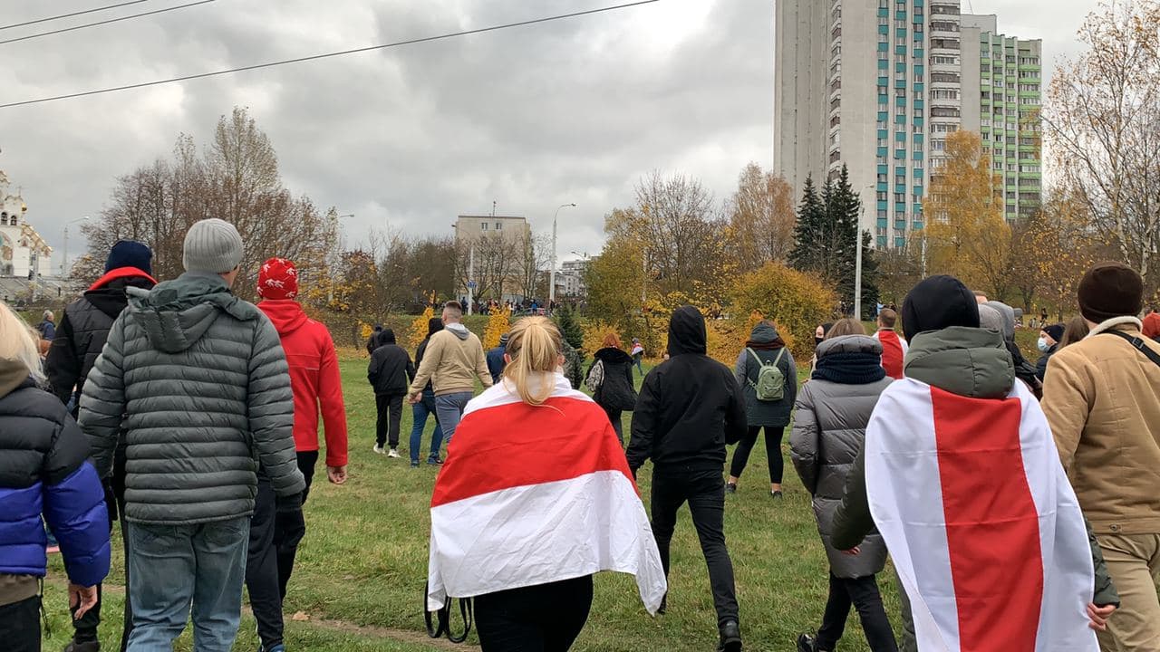 Марш против террора: путь минчан в Куропаты в фото