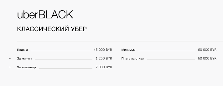 У Мінску пачаў працаваць uberX