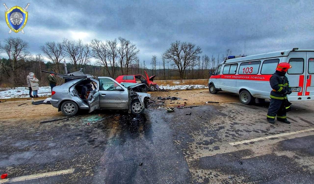 Пад Ваўкавыскам у жахлівай аварыі загінулі кіроўца і яго маленькая дачка