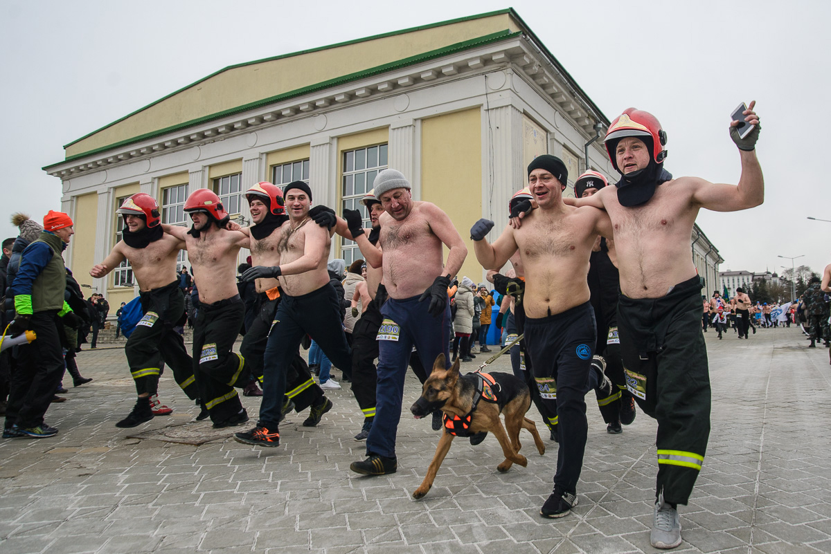 Як у Мінску прайшоў "Забег сапраўдных мужчын" (Фотарэпартаж)