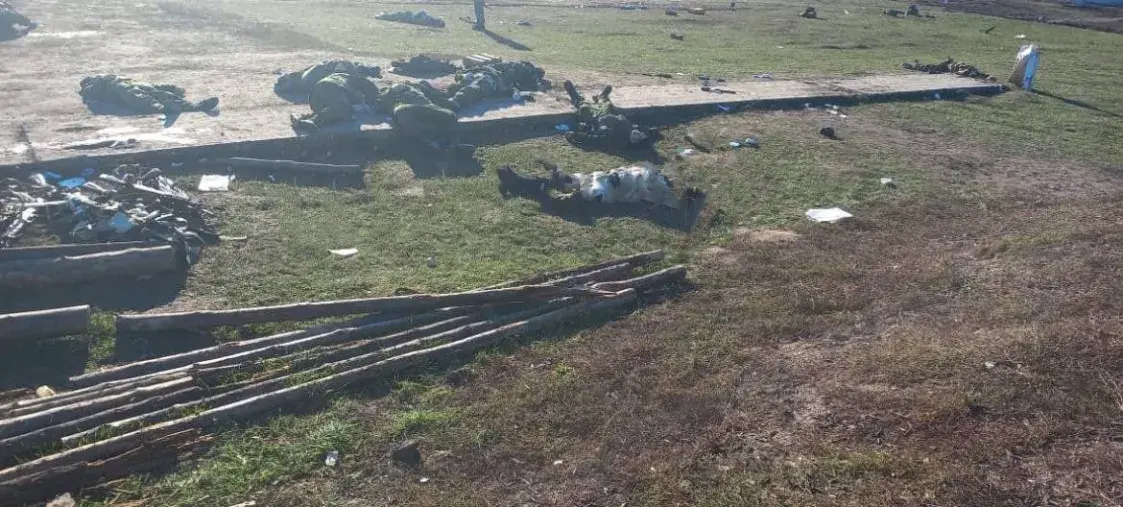 З'явіліся фота з палігона пад Белгарадам, дзе адбылася страляніна. 18+