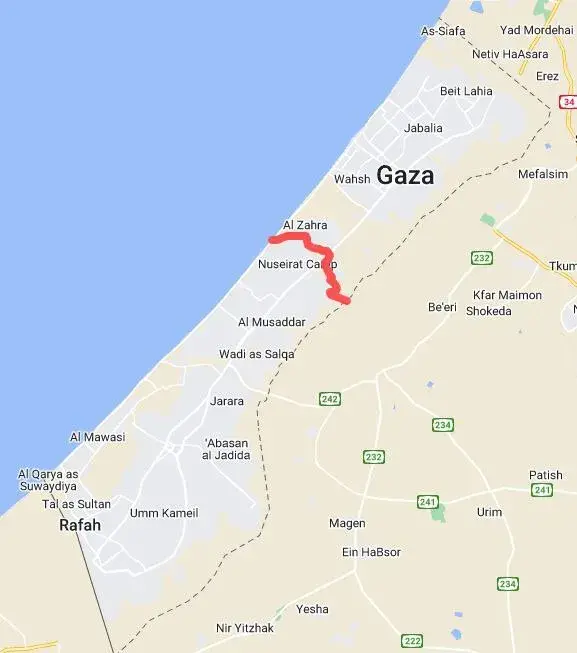 Ізраіль заклікаў жыхароў поўначы сектара Газа выехаць на поўдзень анклава