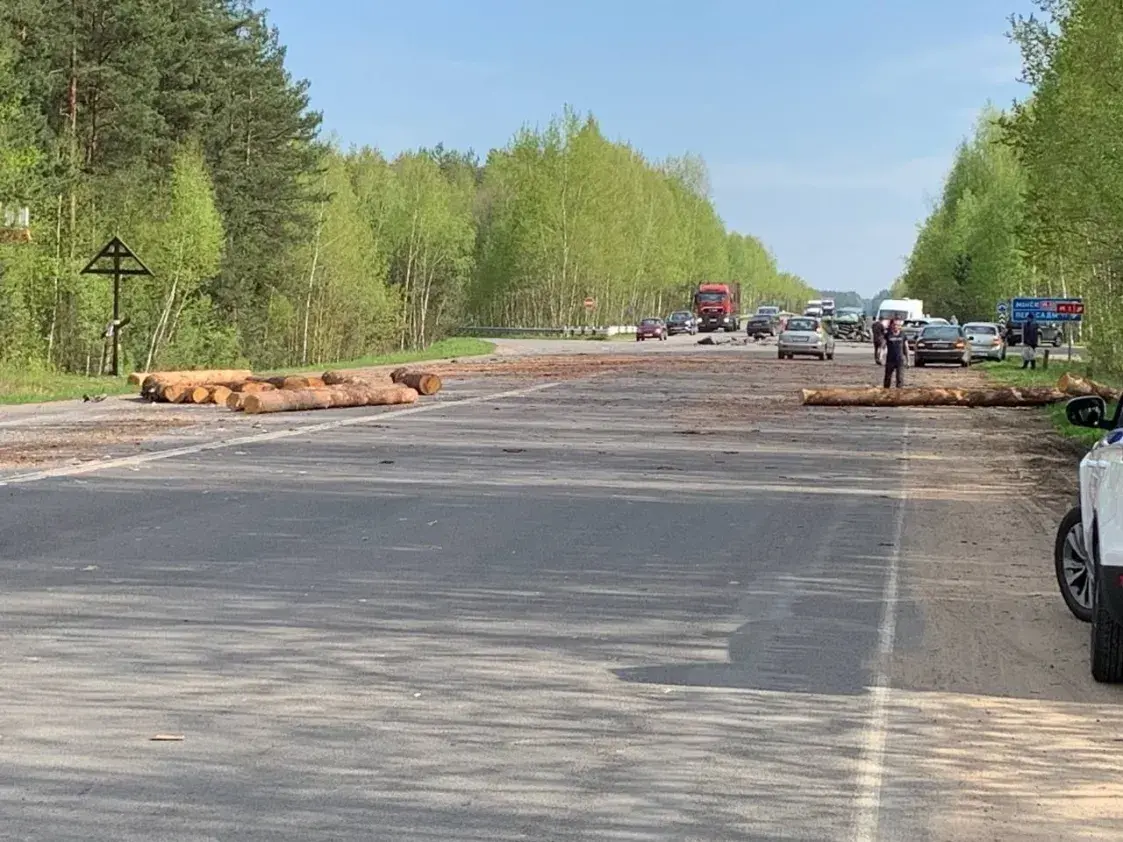 У Барысаўскім раёне мікрааўтобус трапіў пад лесавоз, кіроўца ў рэанімацыі