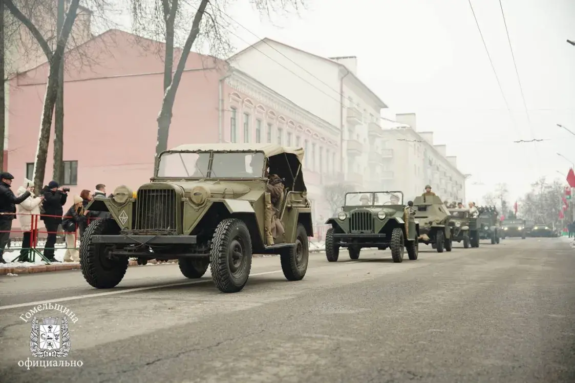 У Гомелі паказалі рэканструкцыю аднаго з баёў 1943 года