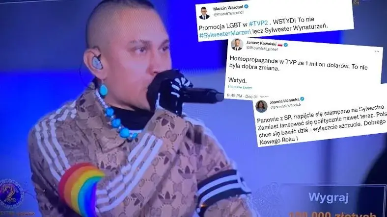 Скандал у Польшчы: Black Eyed Peas выйшлі на навагодні канцэрт з ЛГБТ-стужкамі