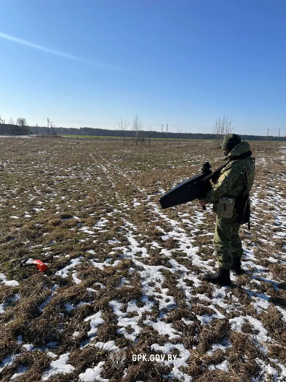 Пінскія памежнікі перахапілі беспілотнік каля ўкраінскай мяжы