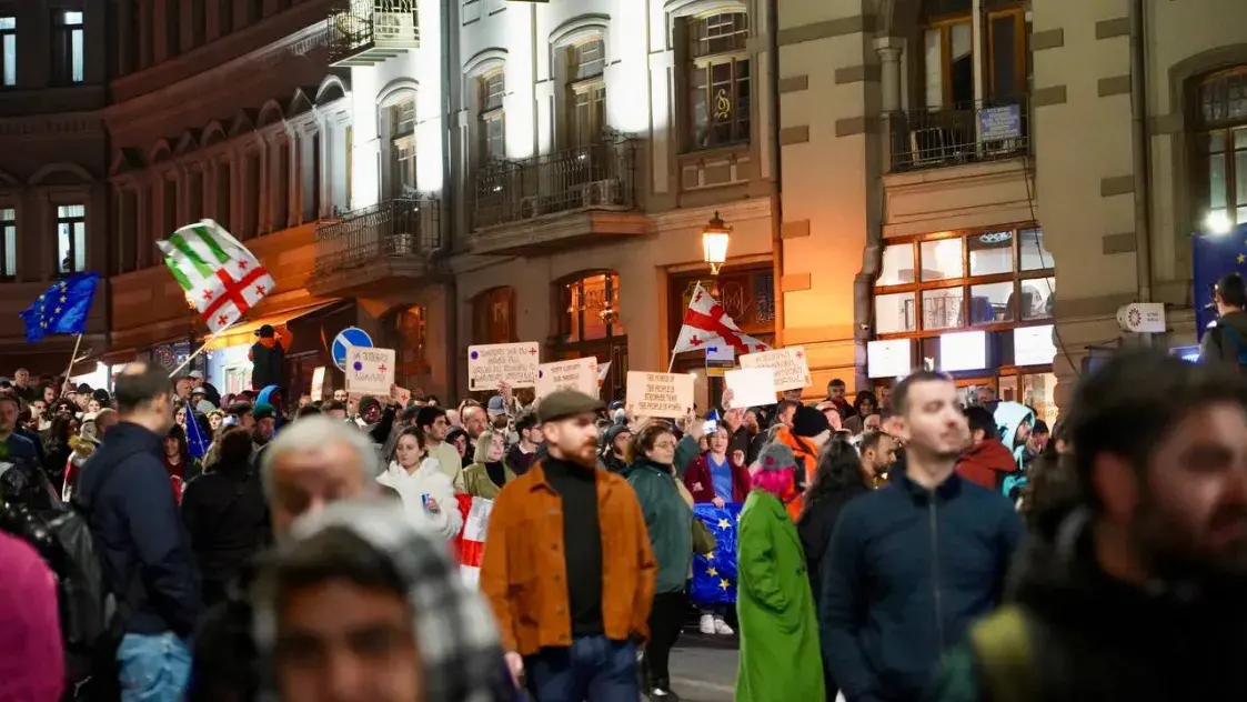 На мітынгу ў Тбілісі патрабавалі парламенцкія выбары пад міжнародным кантролем