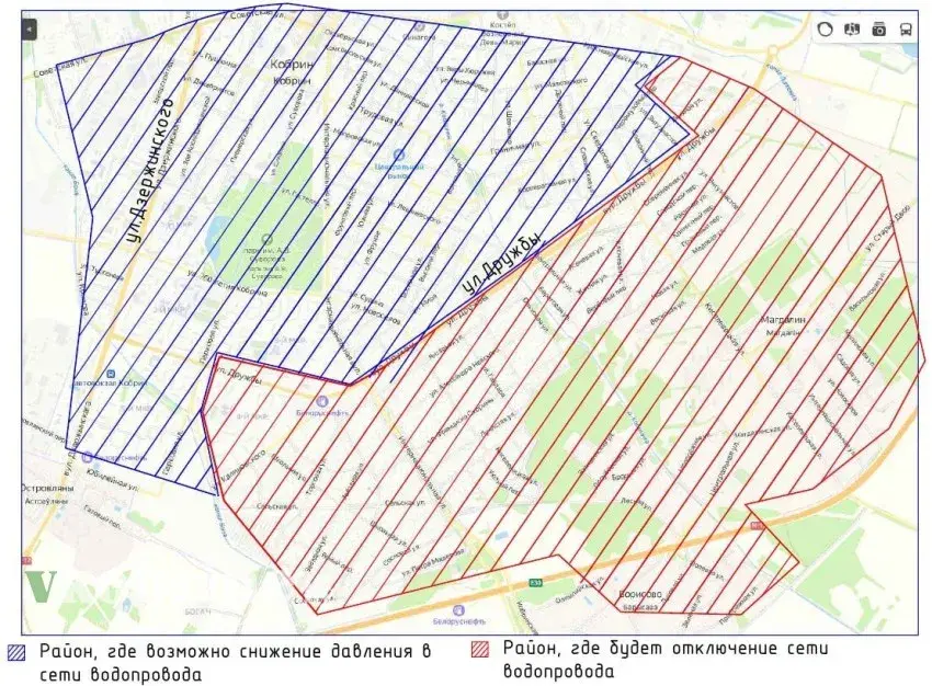 Жыхароў Кобрына просяць запасацца вадой