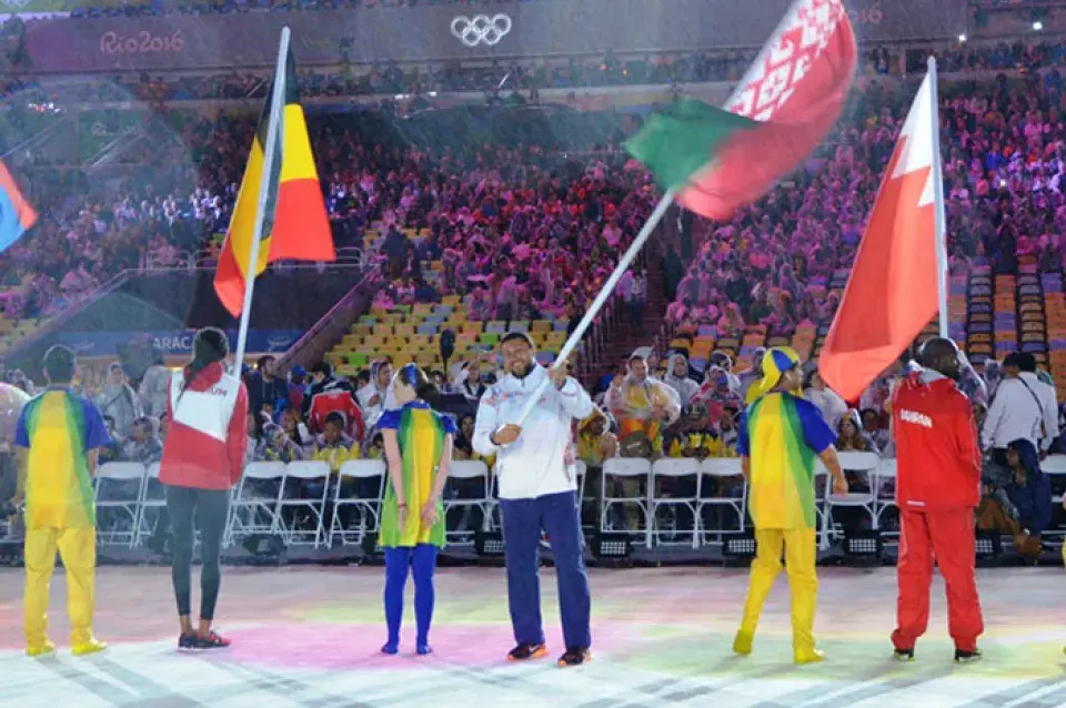 Беларусы на цырымоніі закрыцця Алімпіяды ў Рыа прайшлі пад залевай (фота)