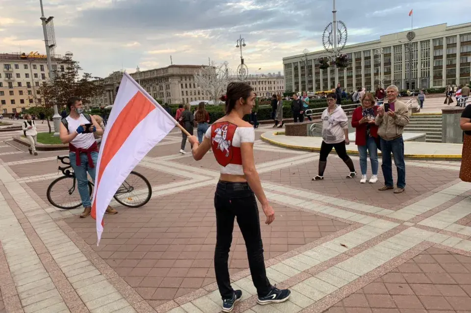 На плошчы Незалежнасці ў Мінску адбыўся разгон акцыі і хапун