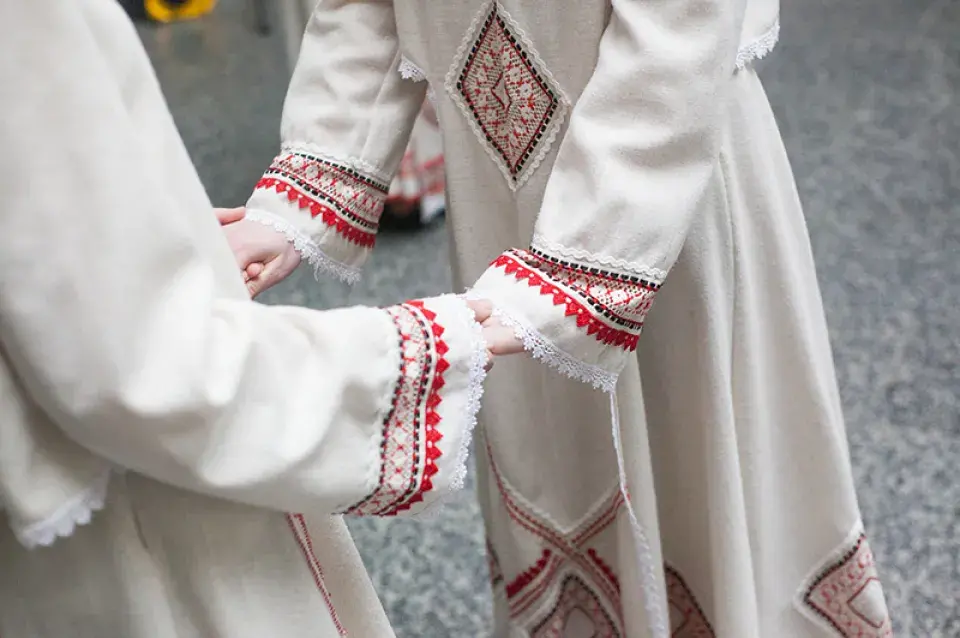 Беларускія этна-танцы прайшлі ў гандлёвым цэнтры ў Гродне