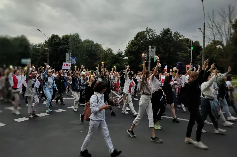 В Минске прошёл женский марш солидарности