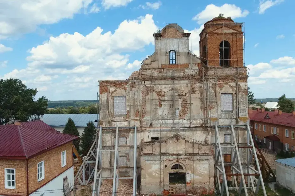 У Мсціславе зноў абрынуўся езуіцкі касцёл, які абяцалі закансерваваць