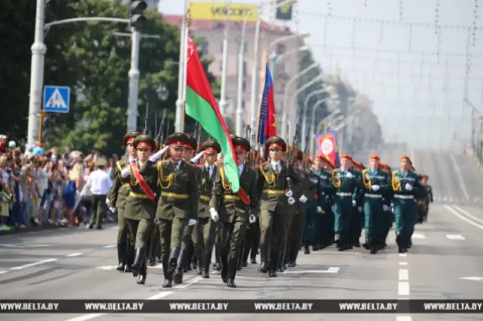 У Мінску прайшоў парад МНС 