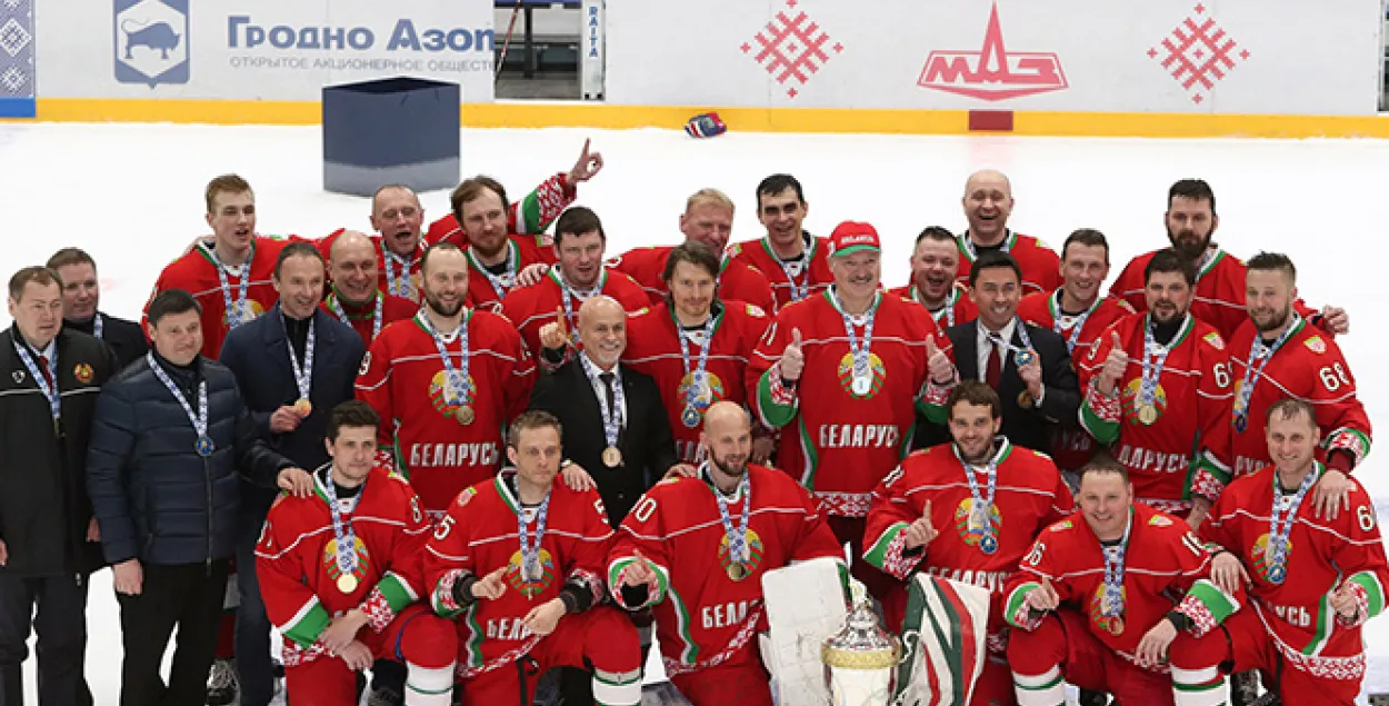 President Lukashenka&#39;s ice hockey team&nbsp;/ president.gov.by