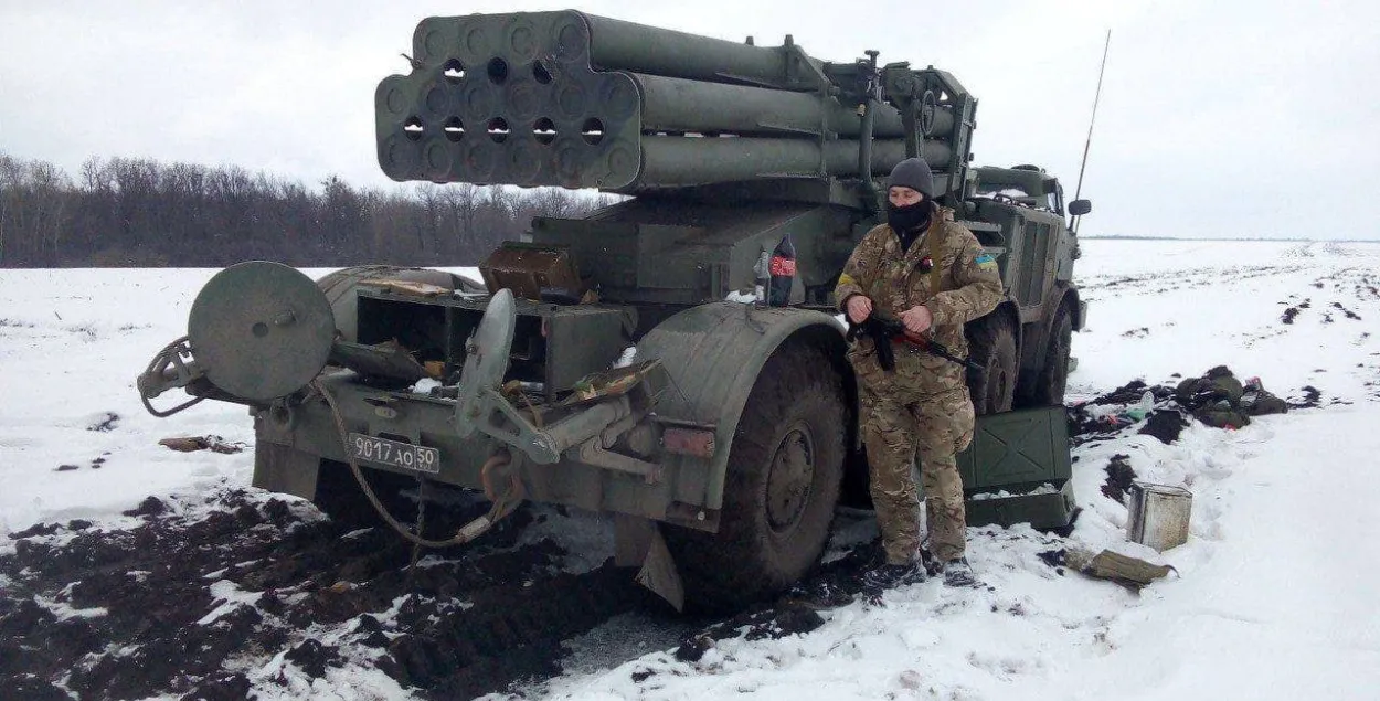 Российский &quot;Ураган&quot;, захваченный украинцами под суммами&nbsp;/ Фото из соцсетей