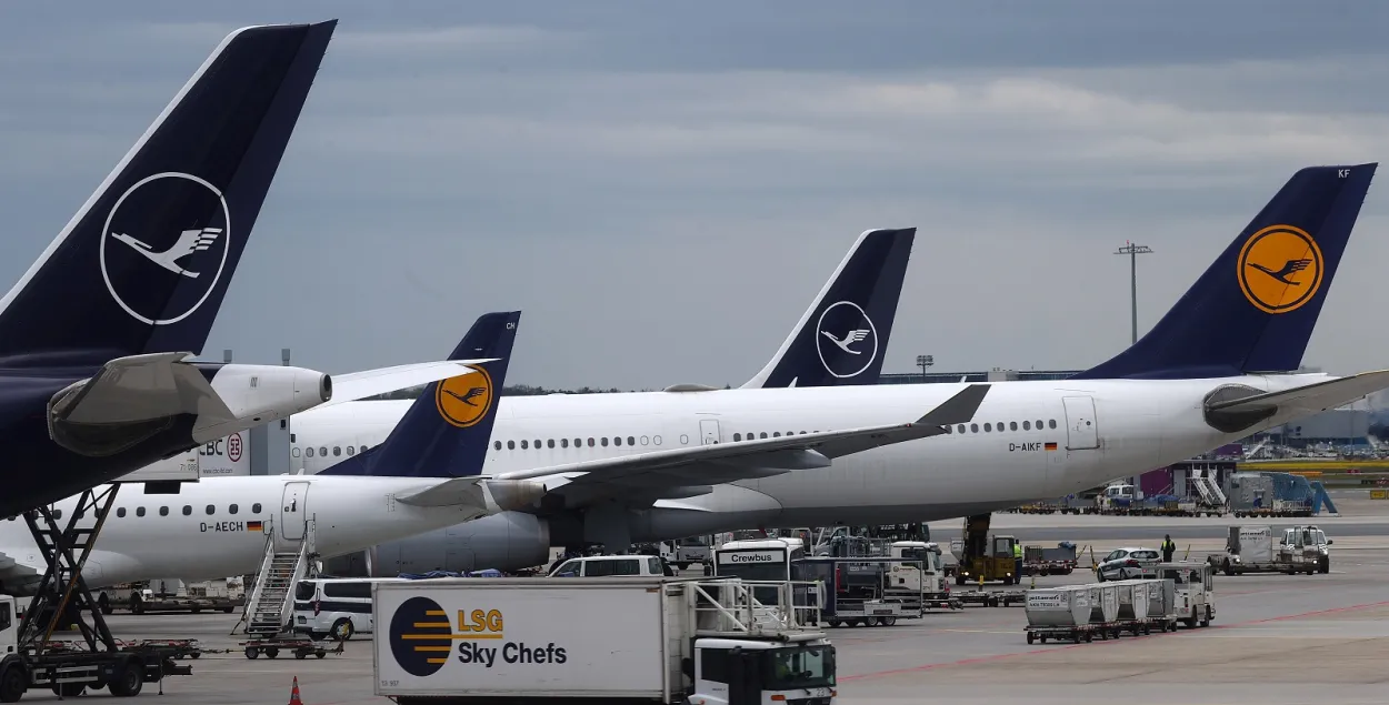 Нямецкая авіякампанія Lufthansa прыпыняе палёты над Беларуссю