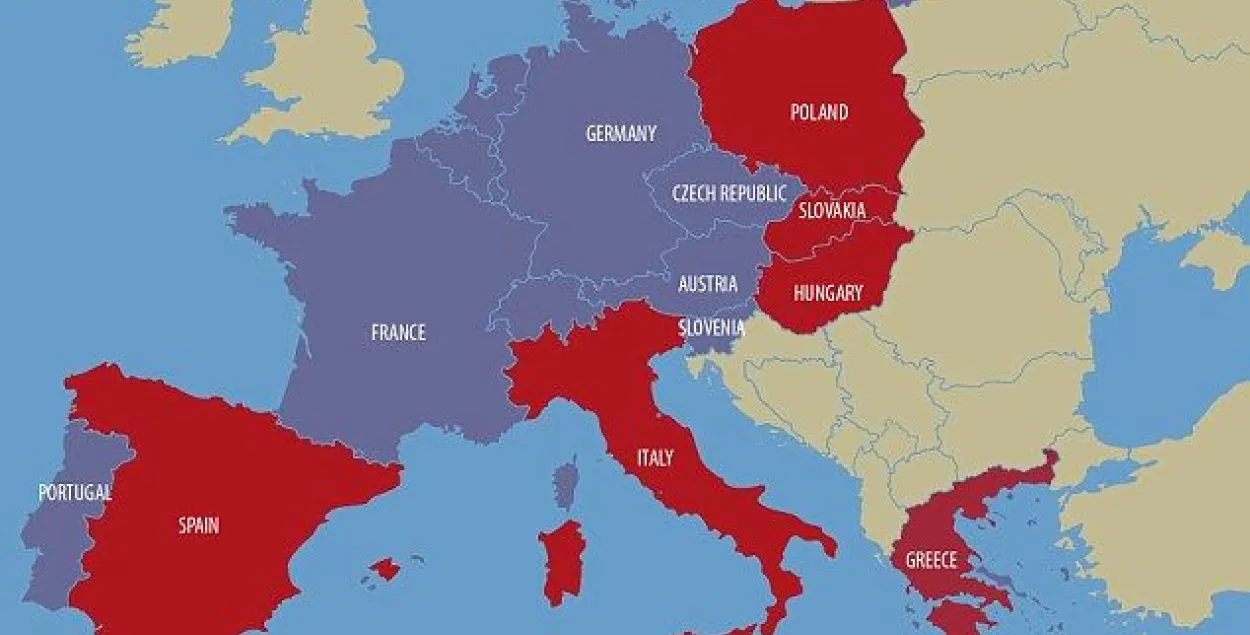 Daily Mail: Грэцыю, Іспанію і Польшчу могуць выкінуць з Шэнгенскай зоны?