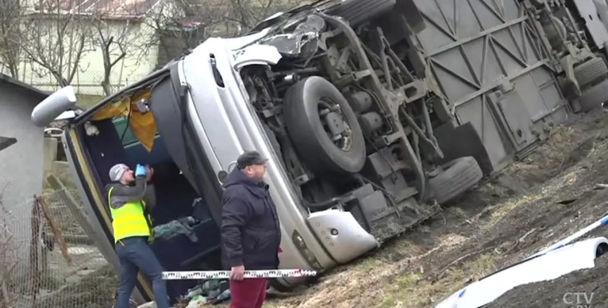 У Польшчы перакуліўся аўтобус з беларускімі турыстамі (фота)