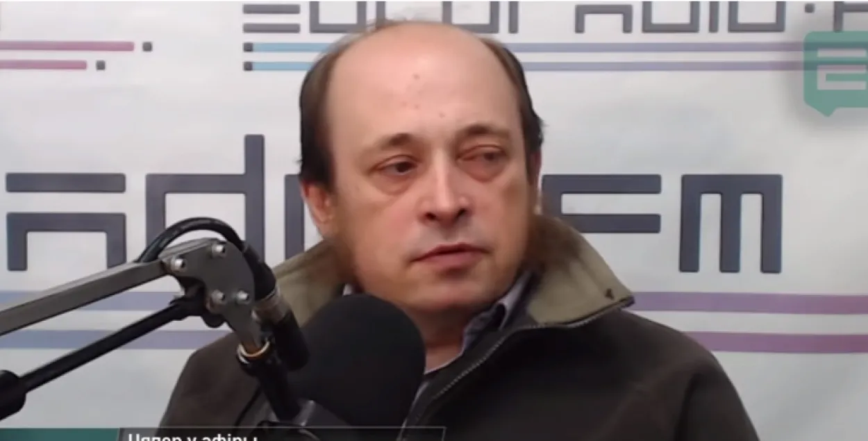 Paulyuk Bykouski at Euroradio. A screenshot from video.