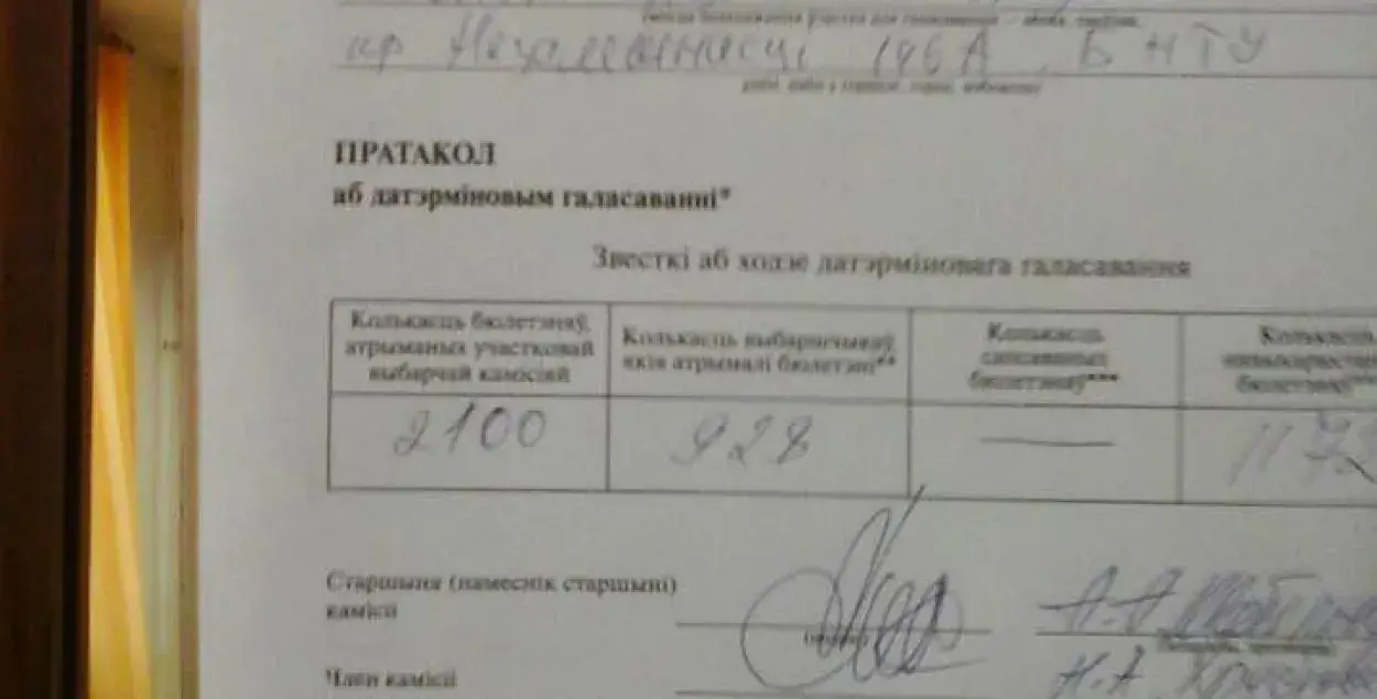 На адным з участкаў Мінску ў першы дзень прагаласавала амаль палова выбарцаў