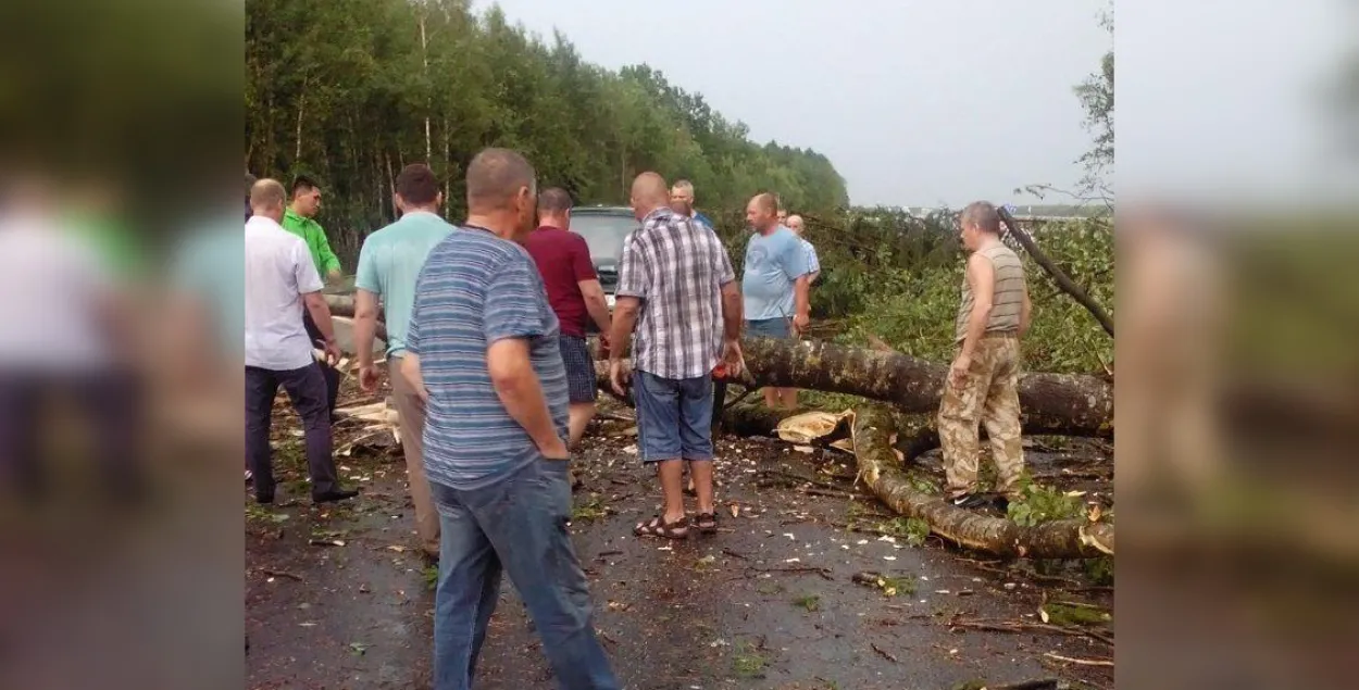 Смерч на трасе Мінск &mdash; Гродна. Наступствы / Еўрарадыё​