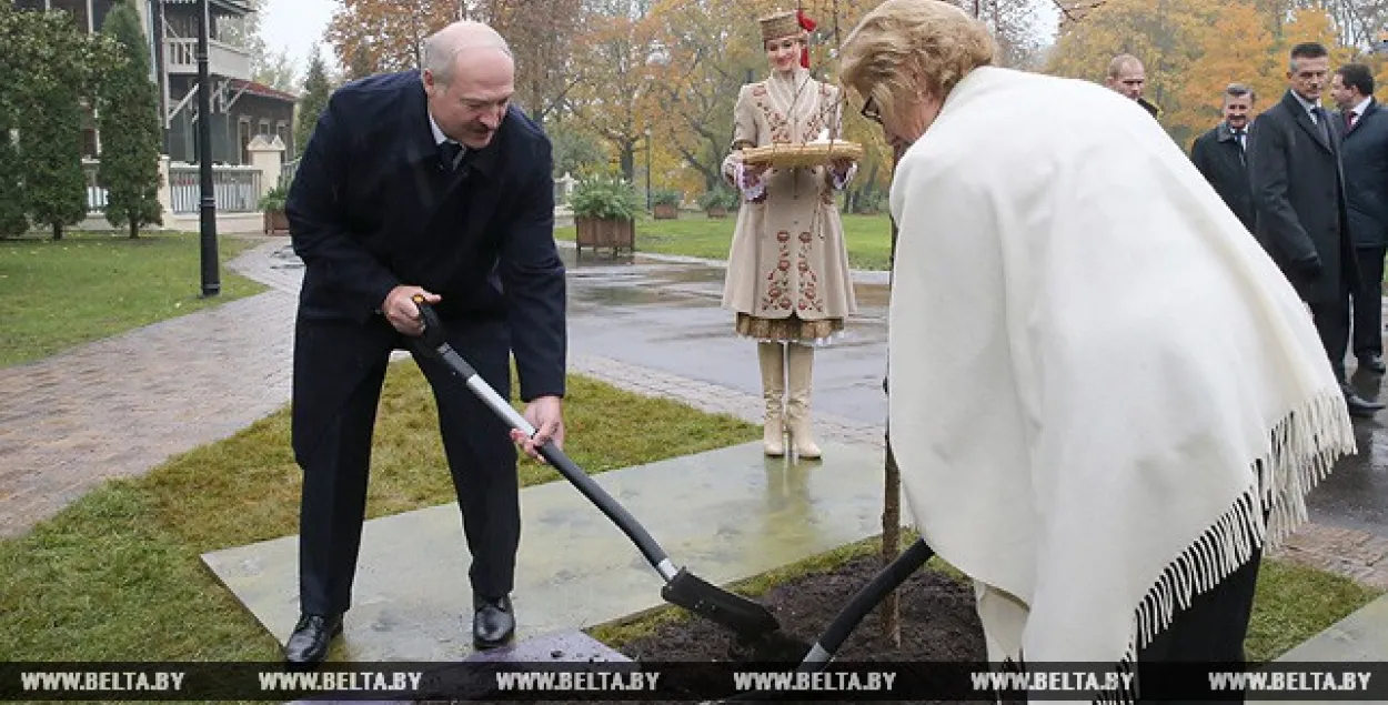 Лукашэнка пасадзіў Дрэва міру і ўстойлівага развіцця (фота)