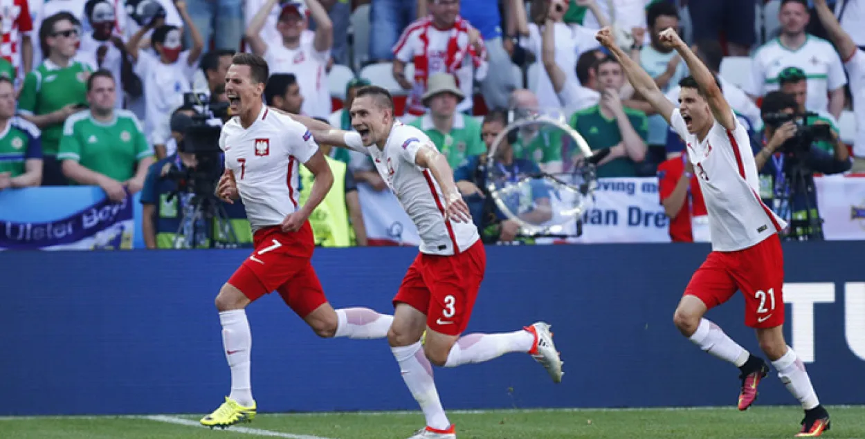 Польшча на Еўра-2016 абыграла каманду Паўночнай Ірландыі — 1:0