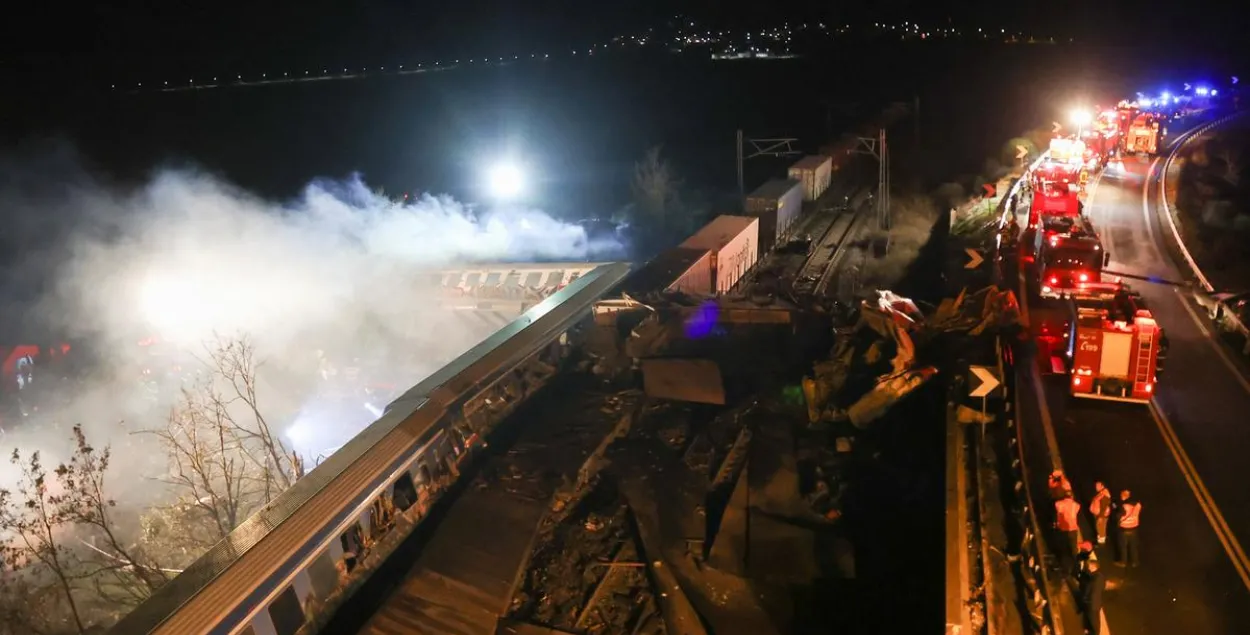 Железнодорожная катастрофа в Греции / Reuters
