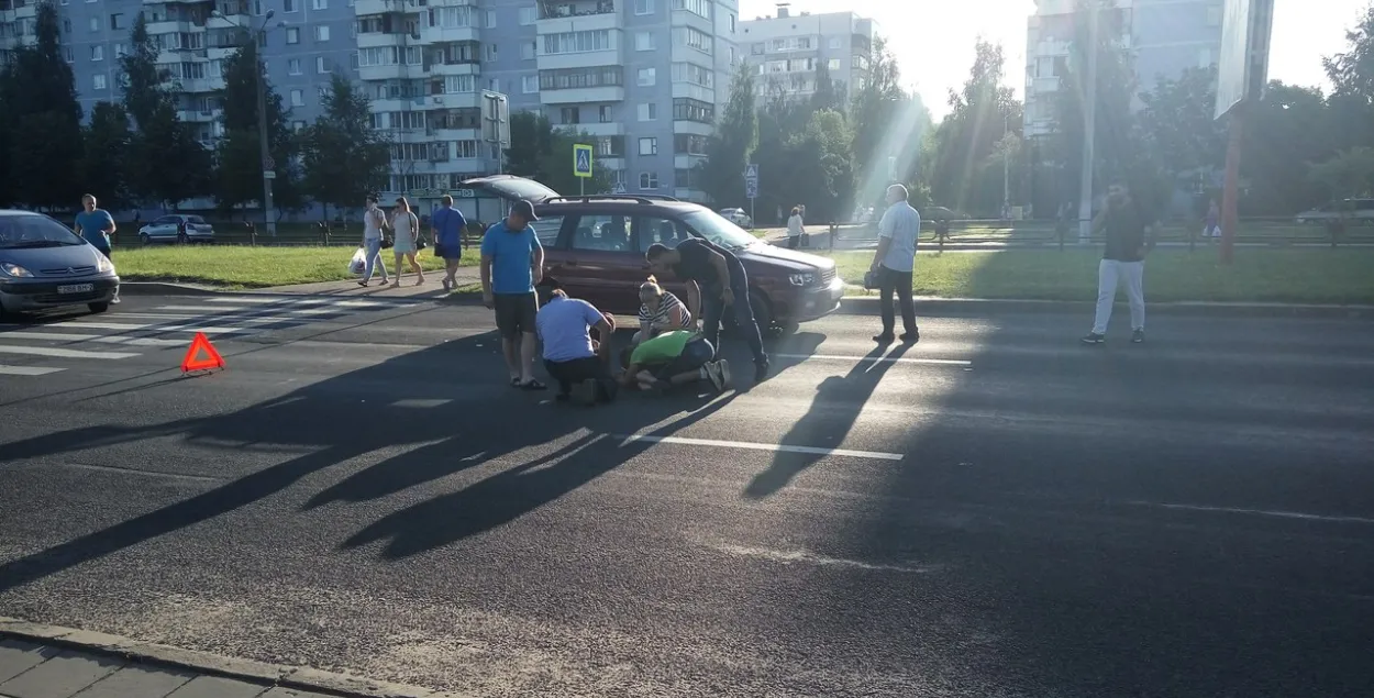 У Віцебску аўтамабіль збіў двух дзяцей