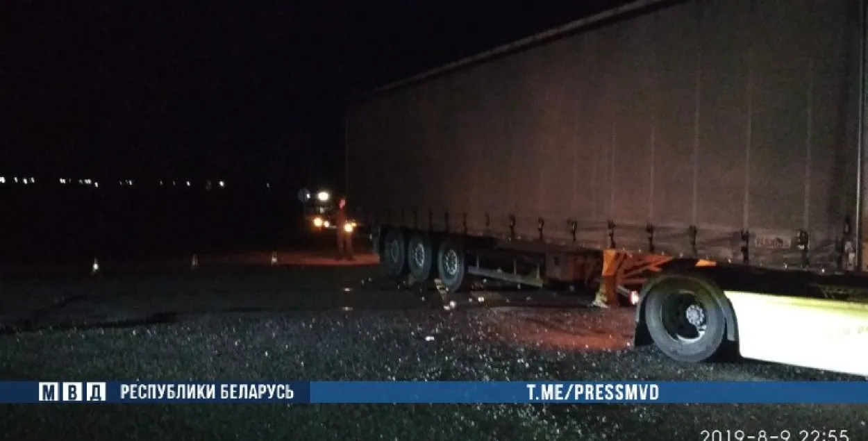 Па факце аварыі пад Іўем завялі крымінальную справу, затрыманы кіроўца фуры