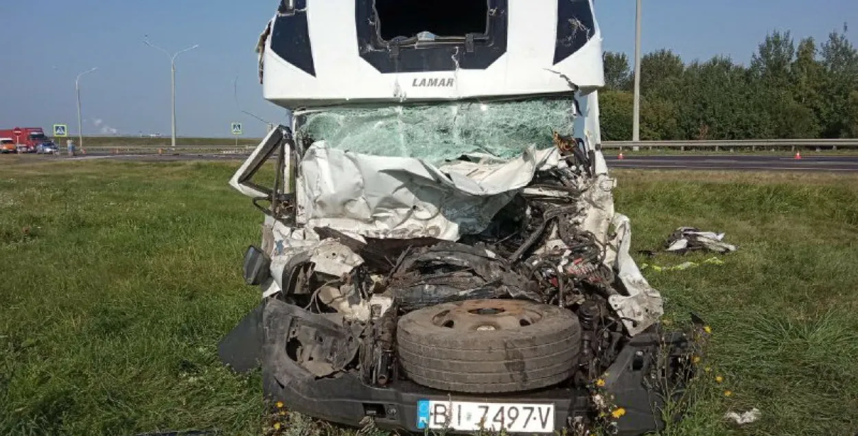 Пад Брэстам у ДТЗ загінуў кіроўца грузавіка