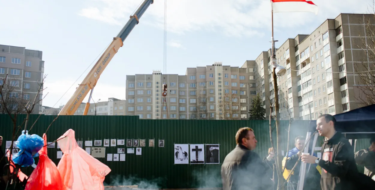 Фотарэпартаж з лагера абаронцаў Курапатаў, якія дамагліся спынення будаўніцтва