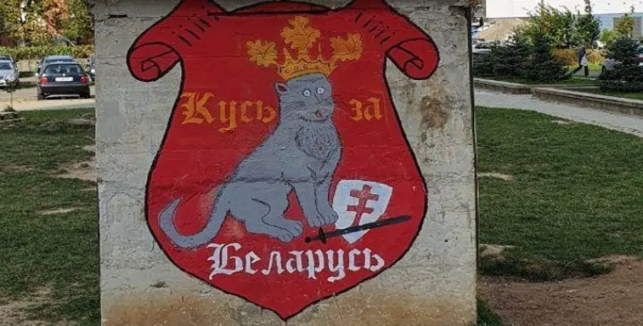 Под запрет попал и свитшот с котом в короне и с надписью "Кусь за Беларусь" / horde.me

