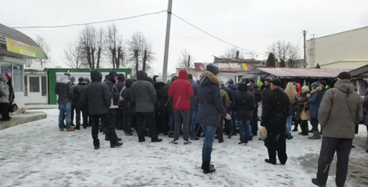 Магілёўскія прадпрымальнікі правялі сход на рынку