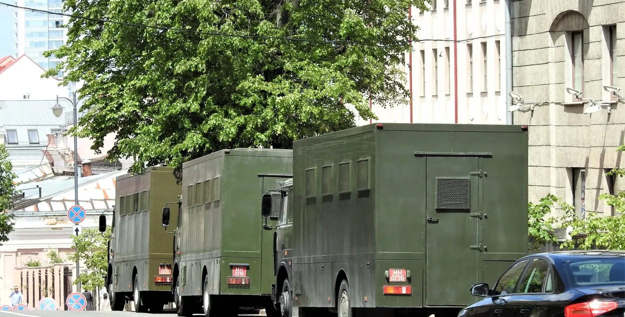 Милиция готовится к вечернему пикету в центре Минска​