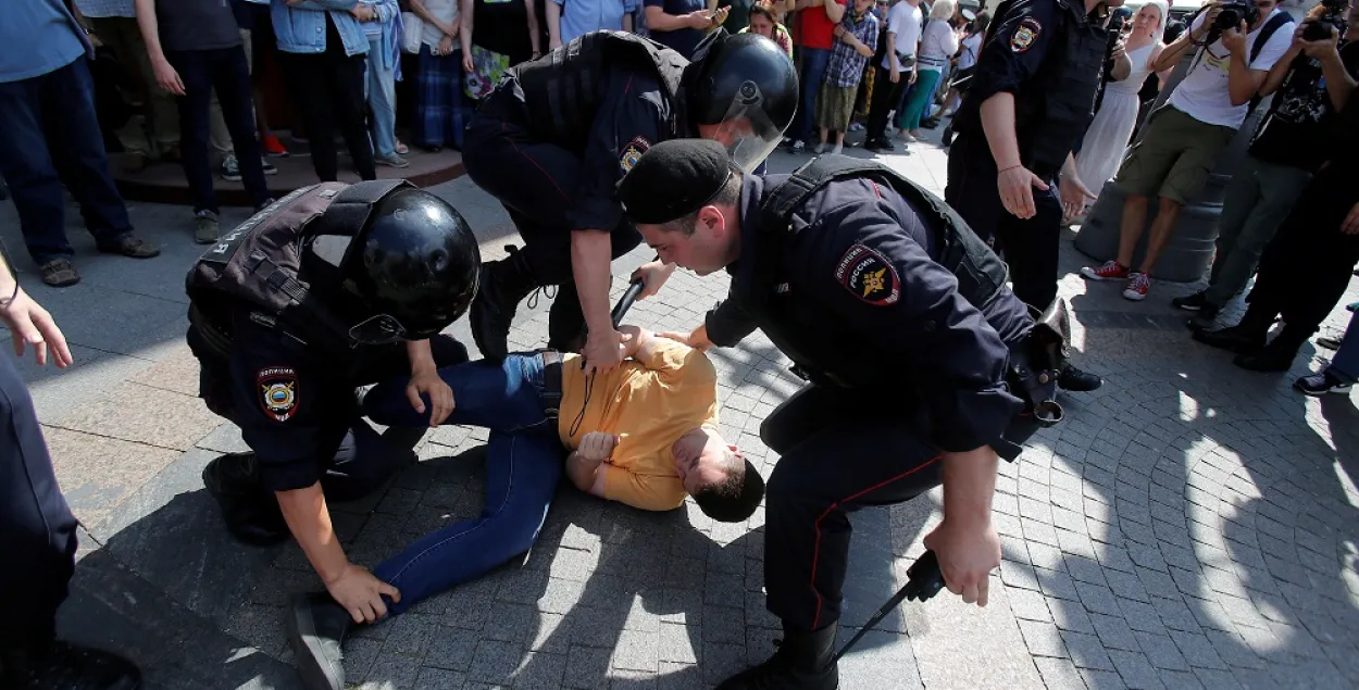 У Маскве мітынгуюць за допуск апазіцыі да выбараў, затрымалі дзясяткі чалавек