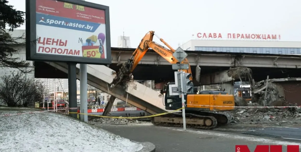 В Мингорисполкоме рассказали, когда откроют движение по мосту на Немиге