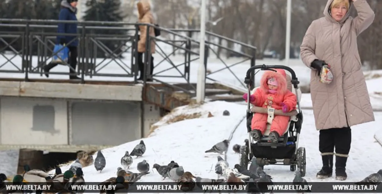 9 лютага ў Беларусі чакаецца снегапад, удзень будзе да +1