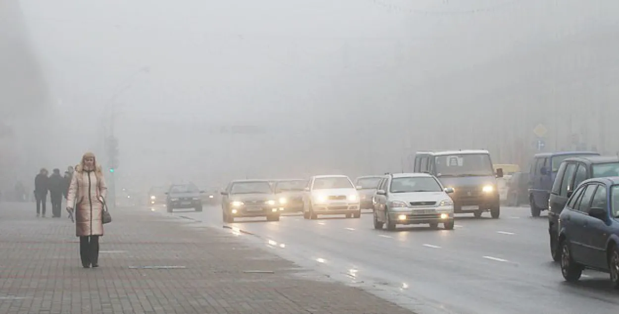22 снежня ў Беларусі чакаюць туман і галалёдзіцу