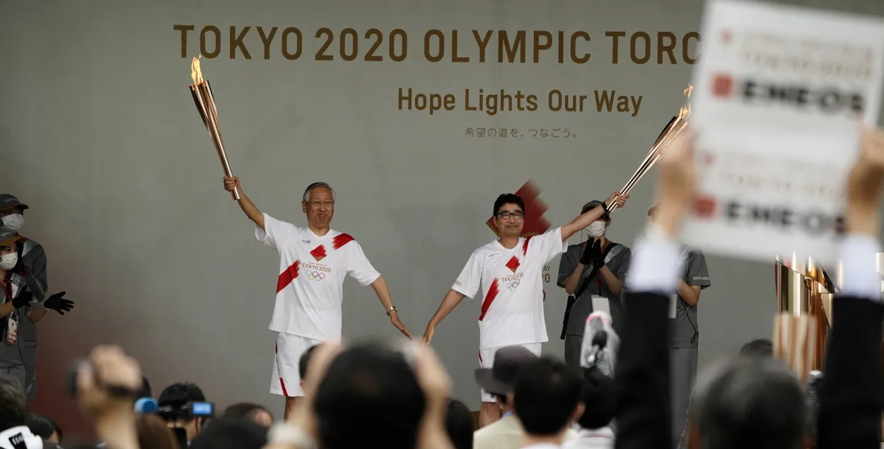 Цырымонія прыбыцця алімпійскага агню ў Токіа​ / Reuters