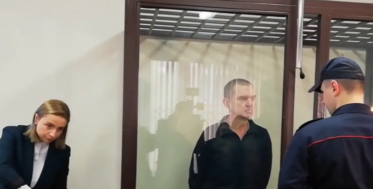 Анджей Почобут на суде / кадр из видео
