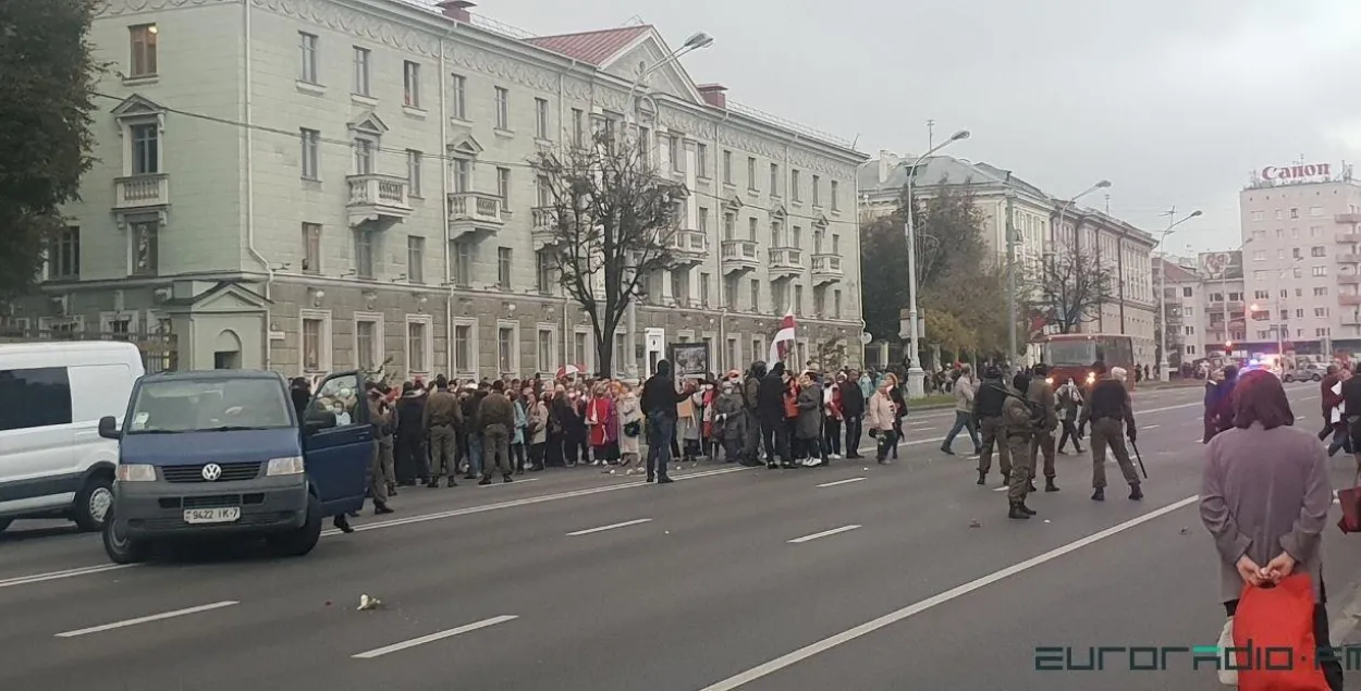 Міліцыя: на Маршы пенсіянераў ужываліся святлошумавыя патроны і слезацечны газ